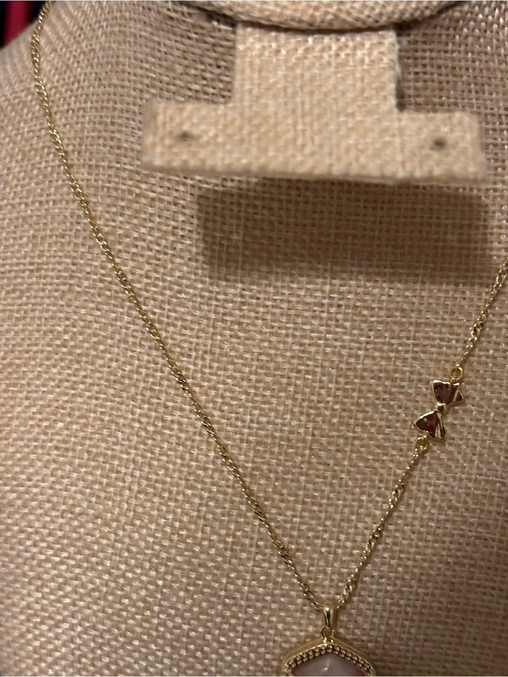Kendra Scott Gold-Tone Necklace with Pink Rose Pendant - Picture 2 of 6